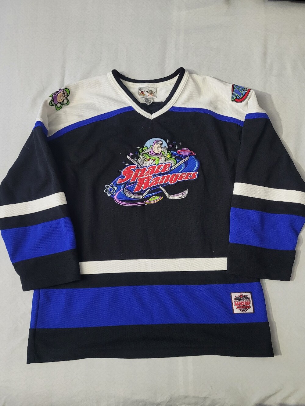 Disney #95 Buzz Lightyear Space Ranger Hockey Jersey - Toy Story